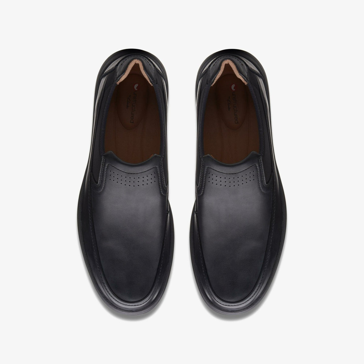 Clarks Un Abode Go Loafer Black Leather