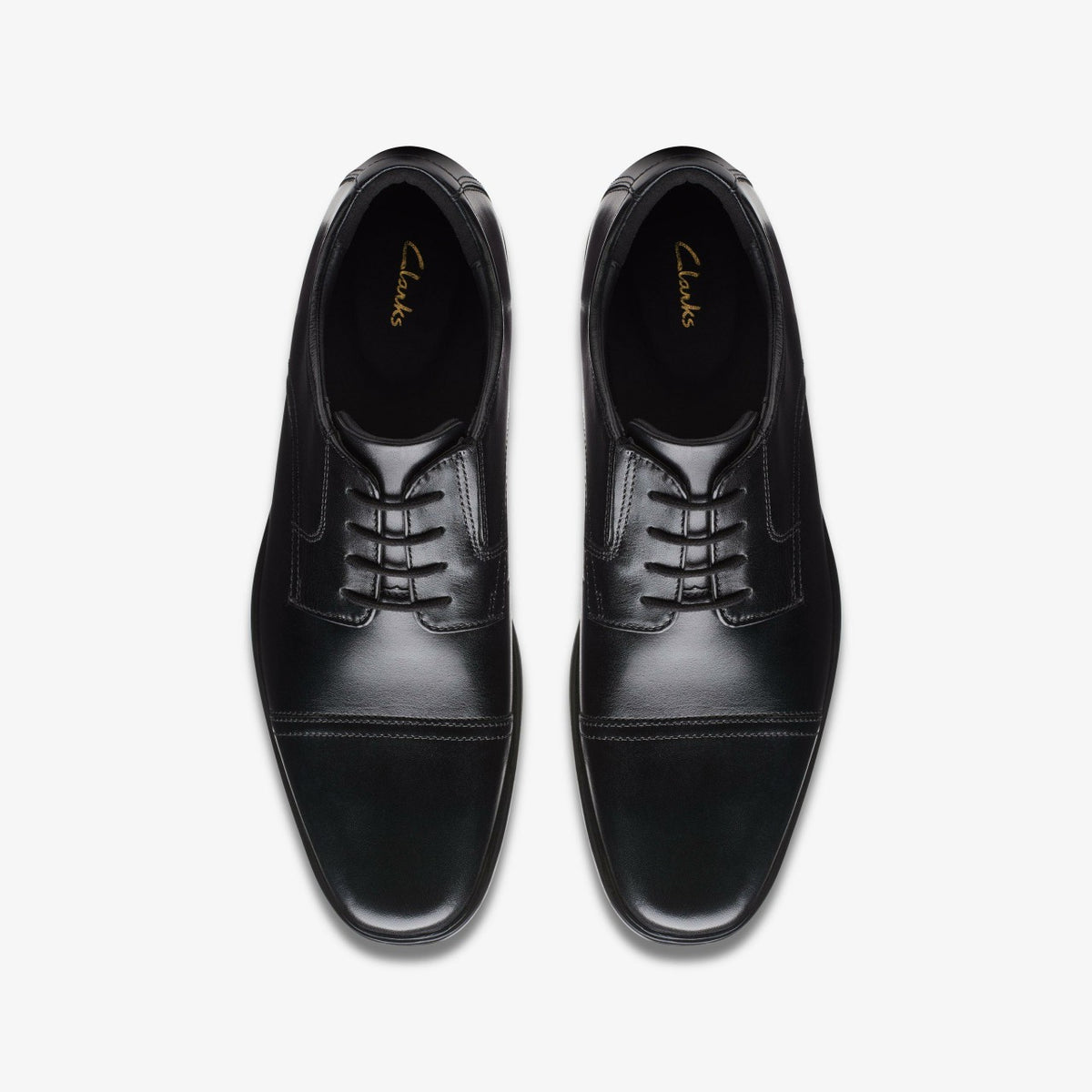 Clarks Howard Cap Black Leather