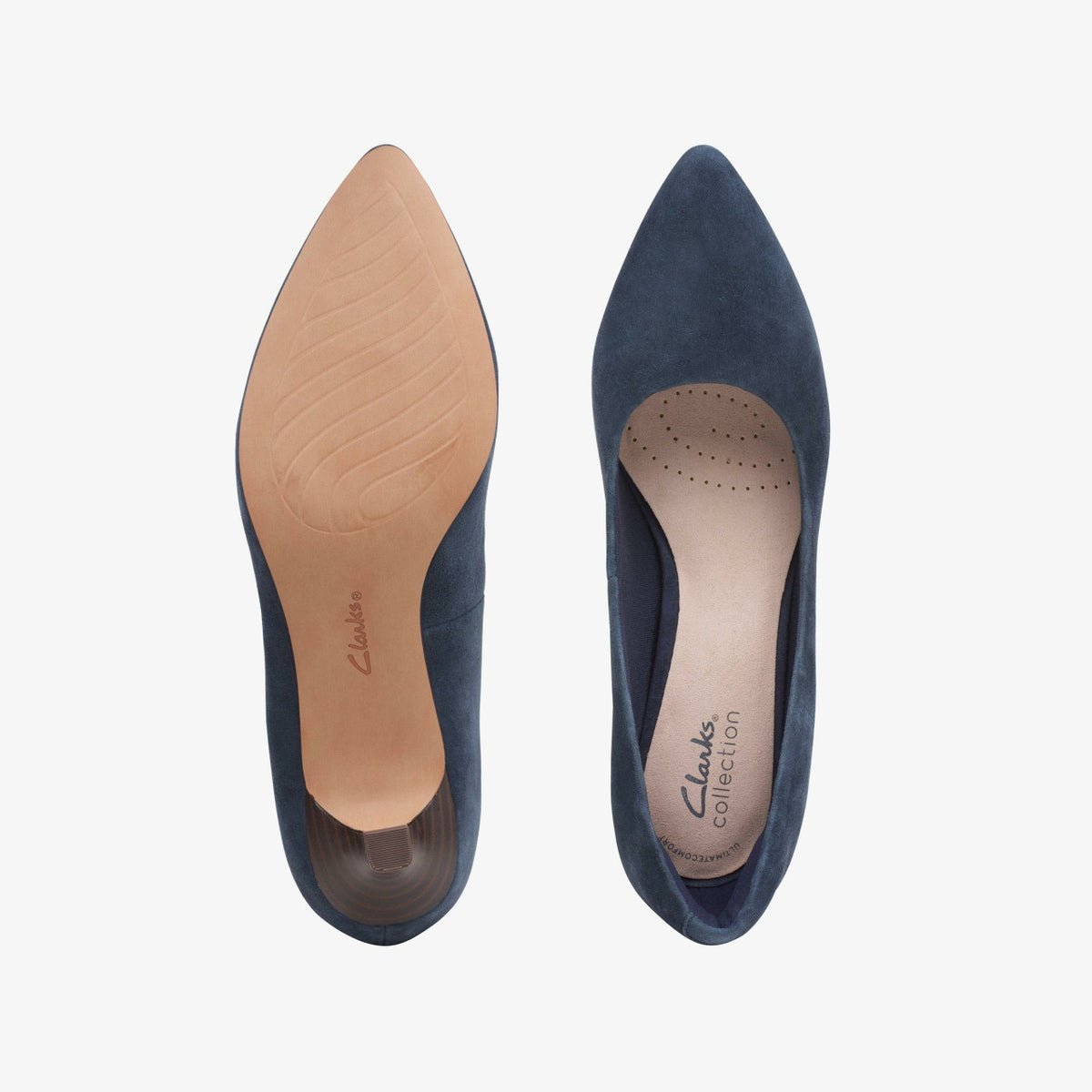 Clarks Shondrah Jade Navy Suede