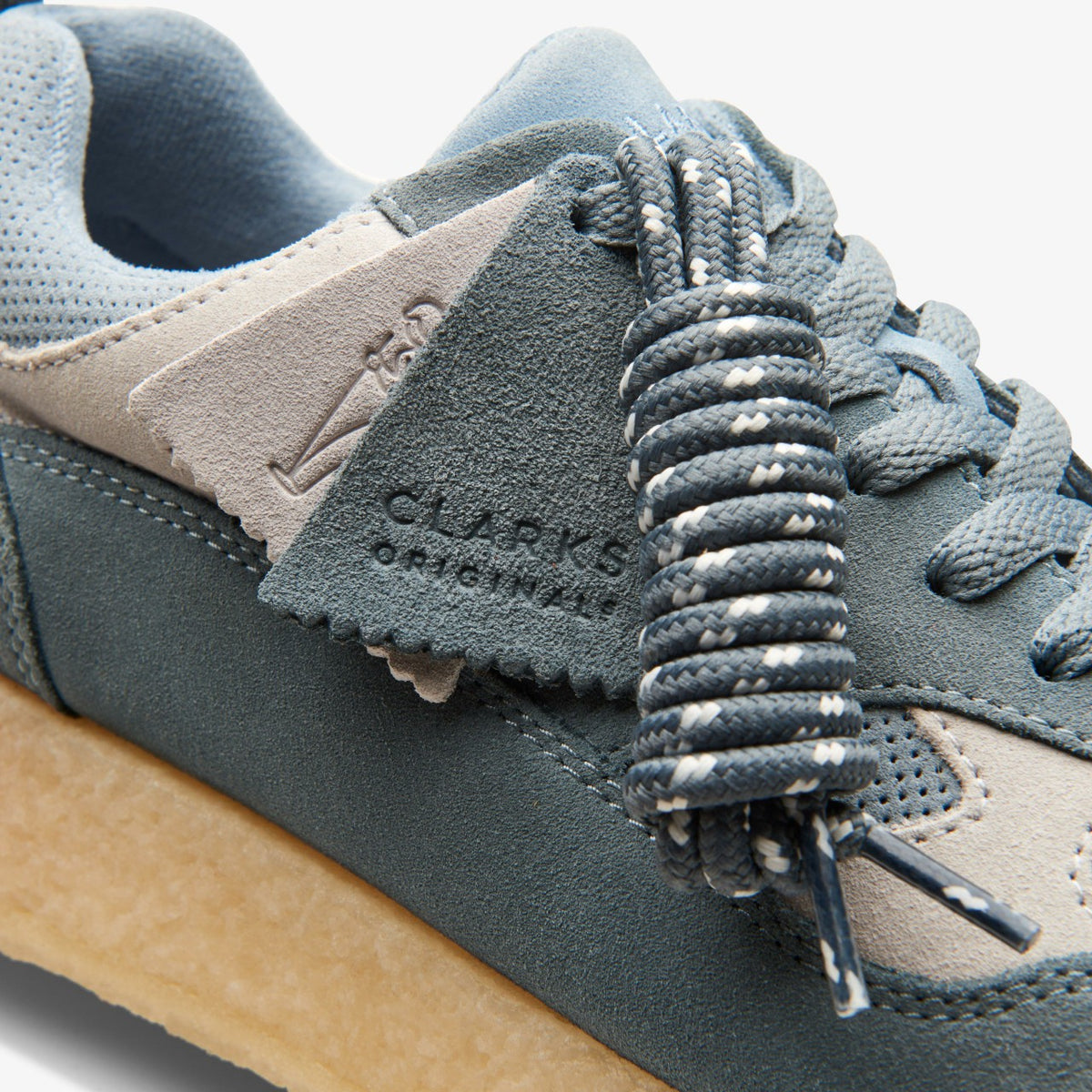 Clarks Lockhill Blue Grey Combination