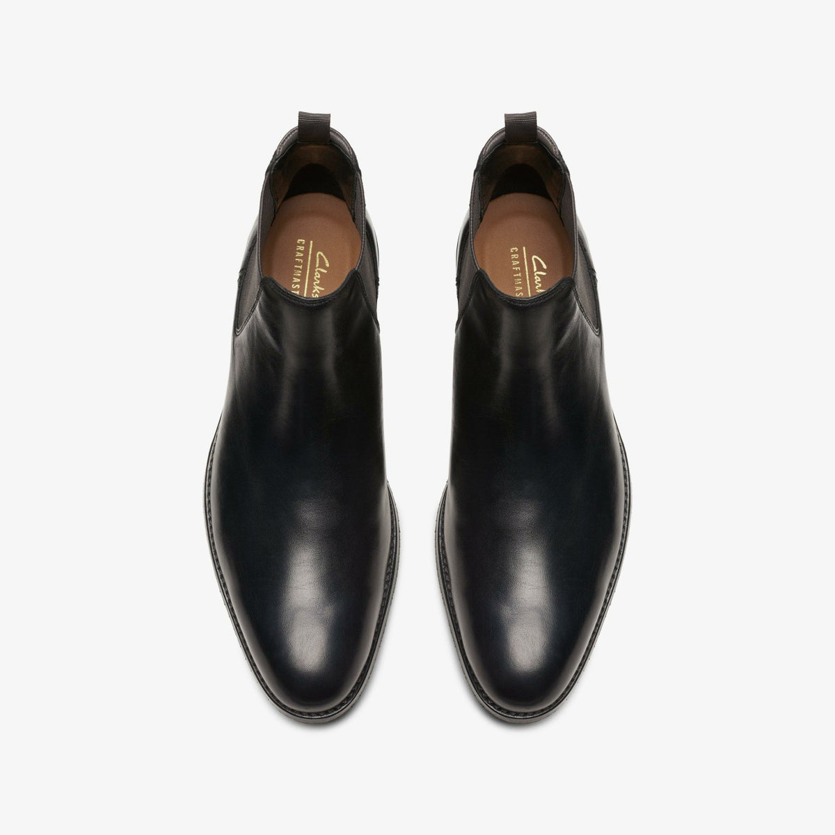 Clarks Craft Arlo Top Chelsea Boot Black Leather