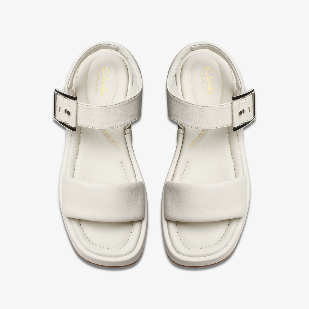 Clarks Alda Strap Off White Leather