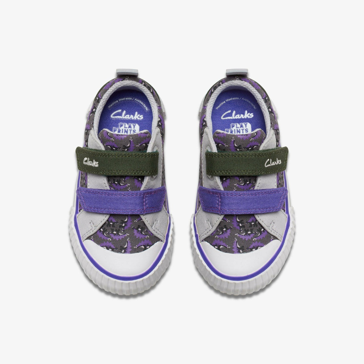 Clarks Foxing Steggy Toddler Grey Combination