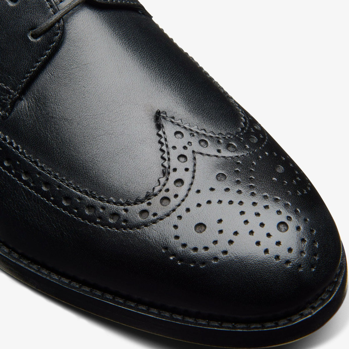 Clarks Craft James Tip Brogue Black Leather