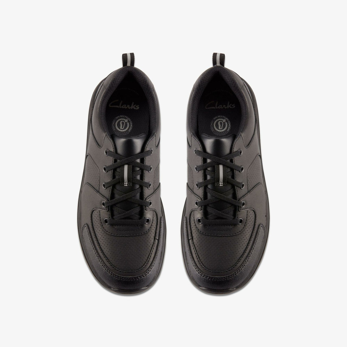 Clarks Daze Loop 2 Youth Black Leather