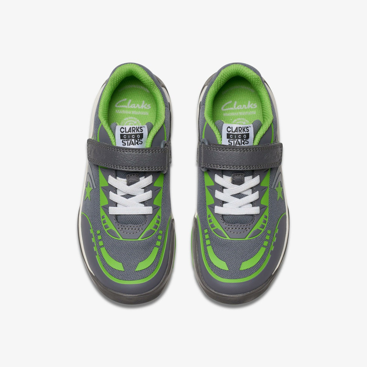 Clarks Cica Star Flex Kid Grey/Green