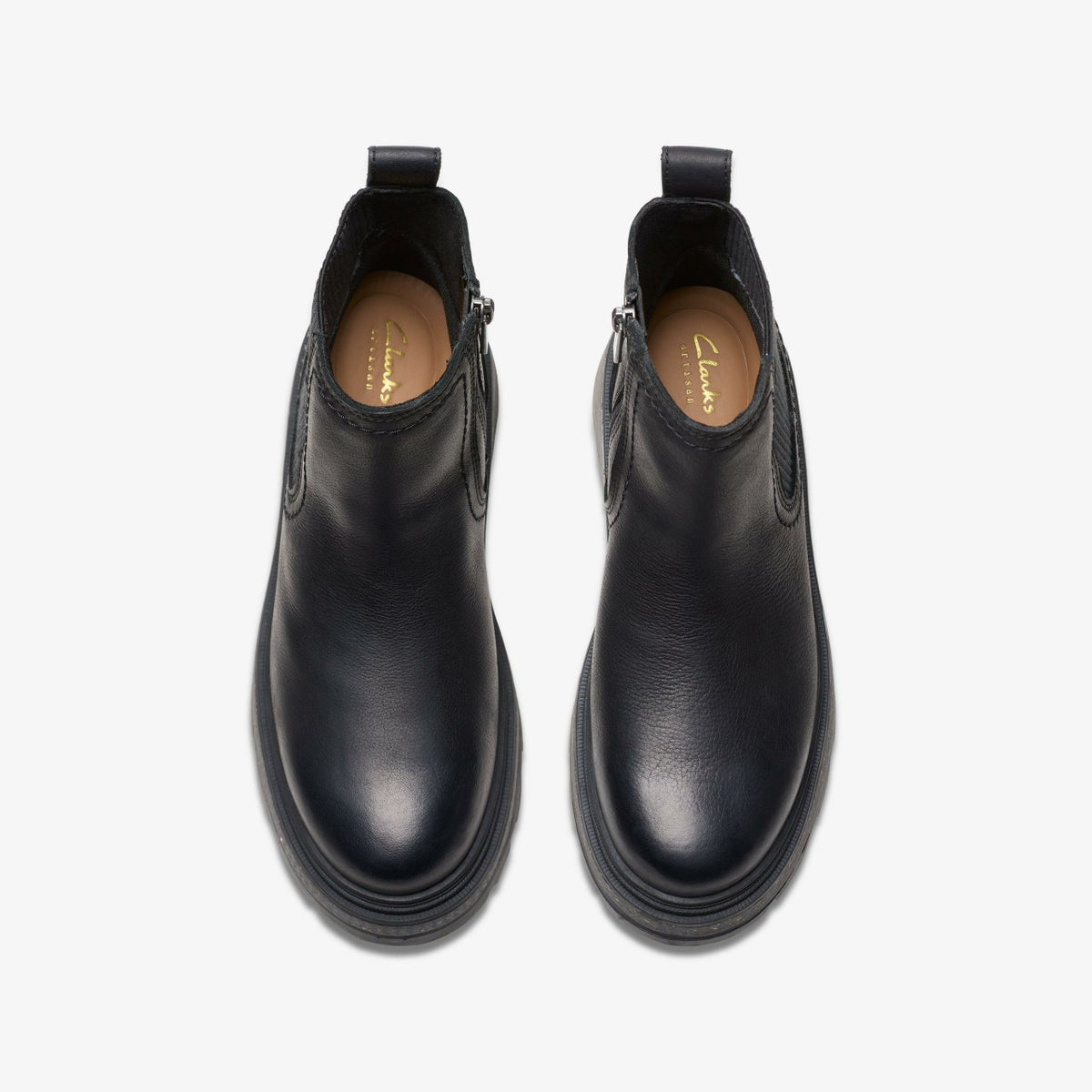 Clarks Hencroft Step Waterproof Black Leather