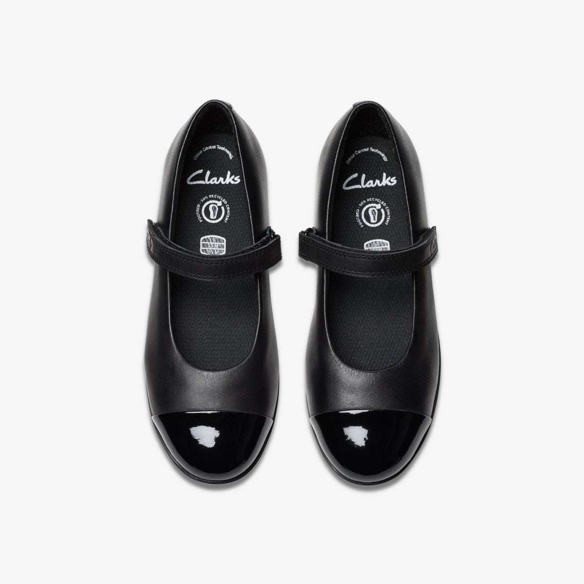 Clarks Finja Gem Older Black Leather