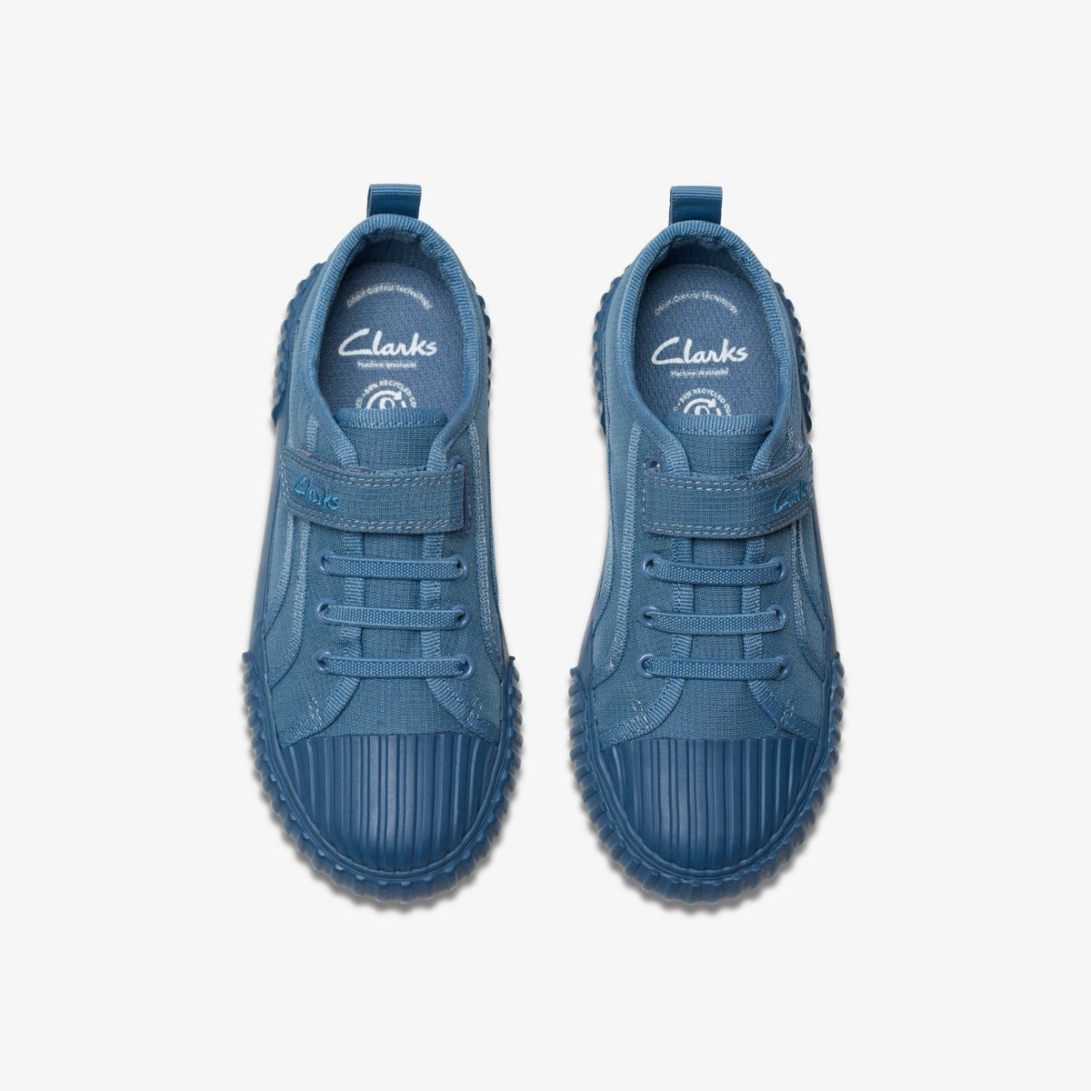 Clarks Foxing Stitch Kid Blue Fabric