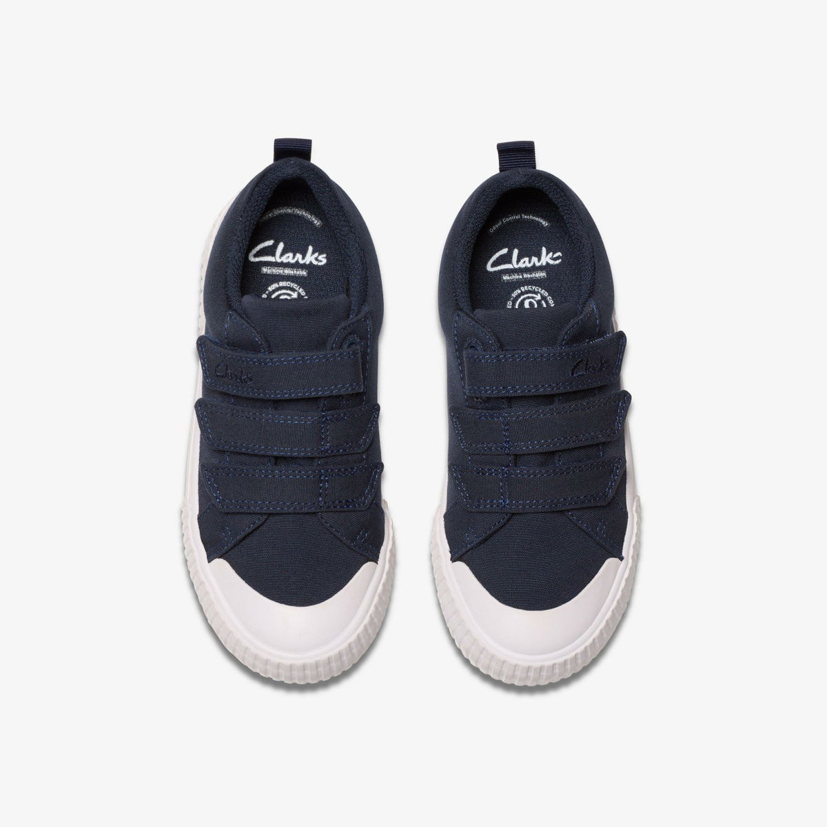 Clarks Foxing Vibe Kid Navy Canvas