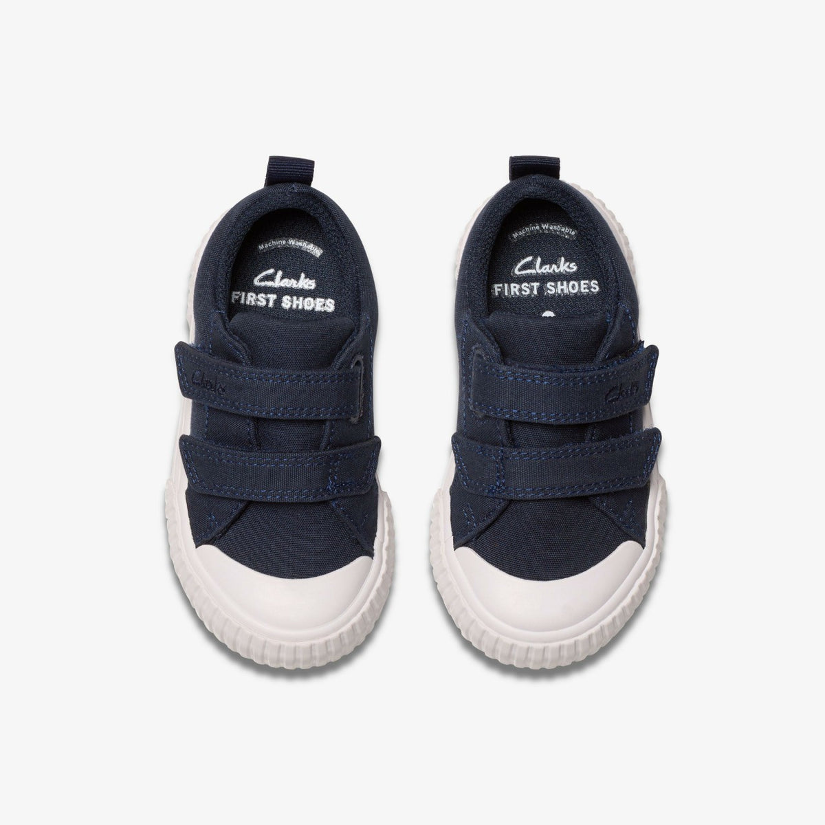 Clarks Foxing Vibe Toddler Navy Canvas