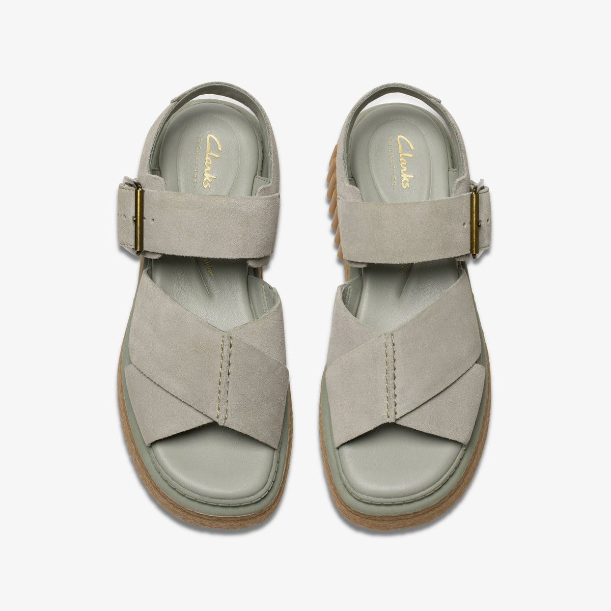 Clarks Evamar Wish Light Green Suede