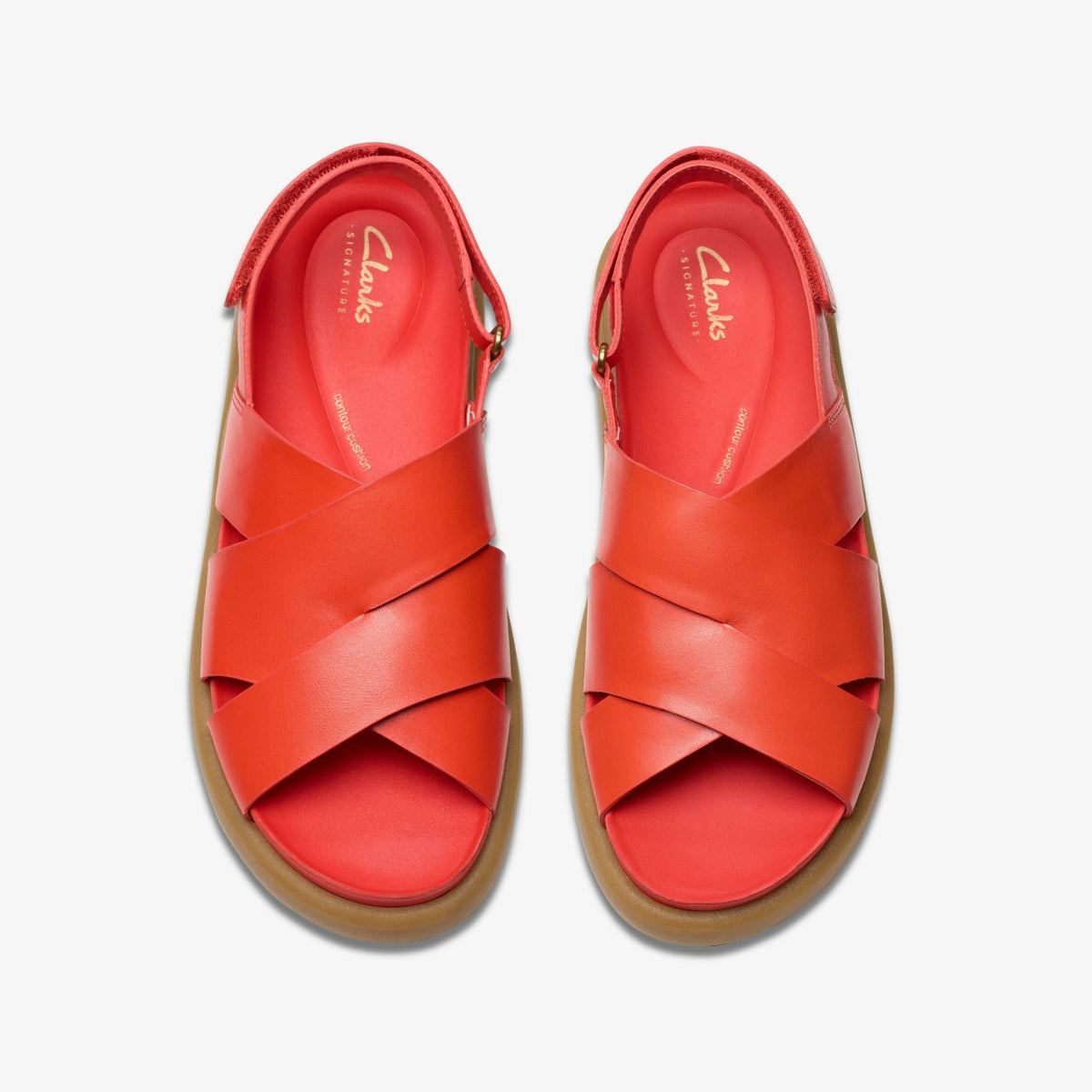 Clarks Aristella Sun Bright Red Leather