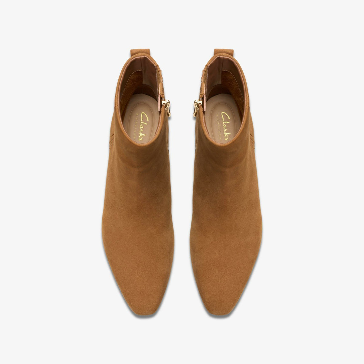 Clarks Edina Up Tan Suede