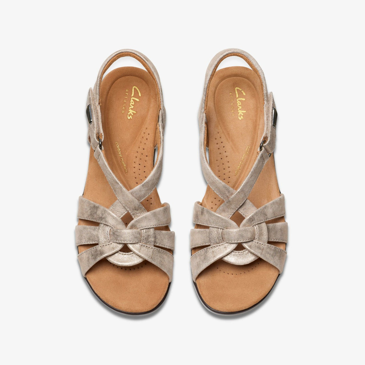 Clarks Tuleah Cross Metallic Leather
