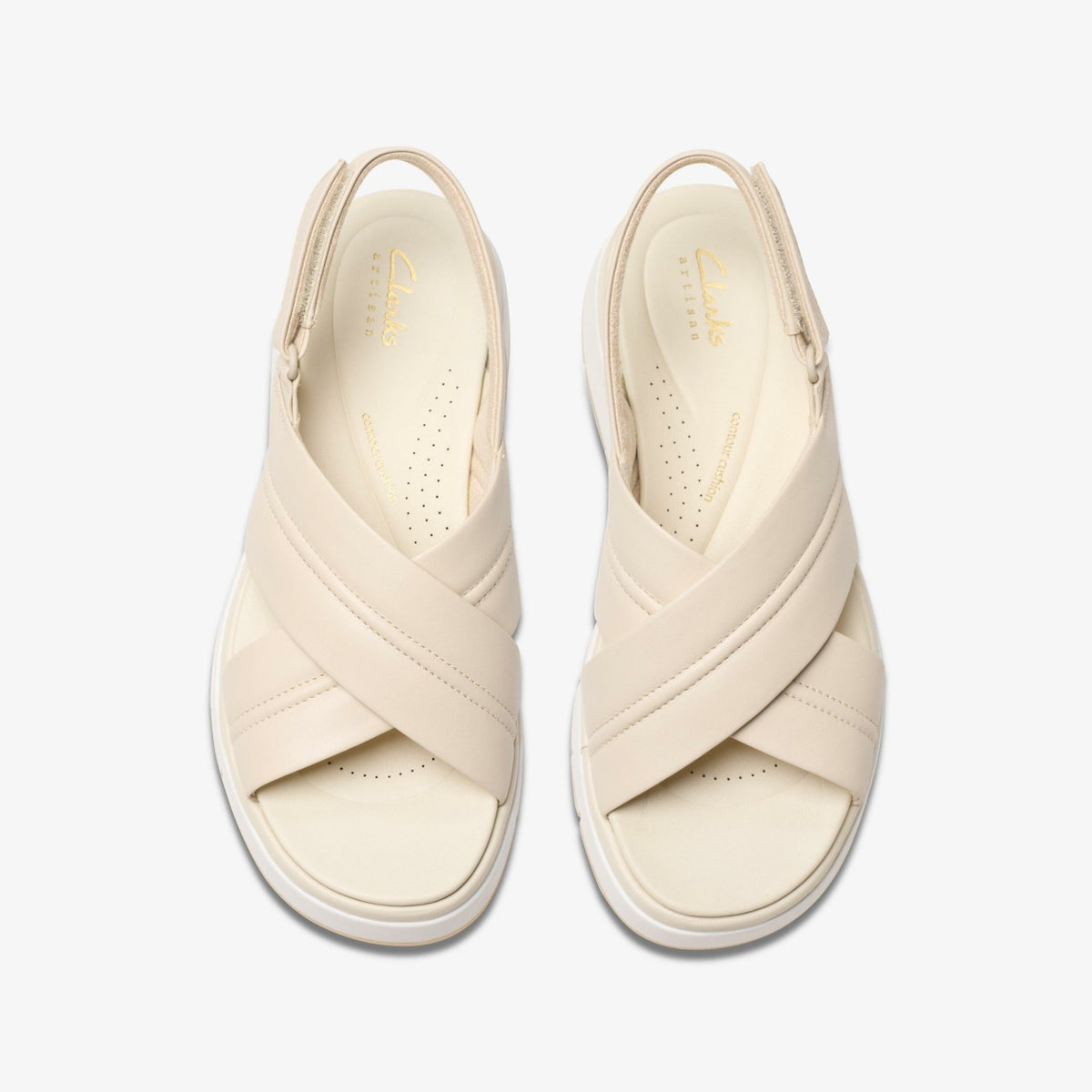 Clarks Tuscan Cross Cream Leather