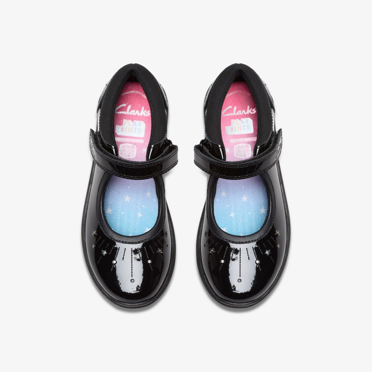 Clarks Relda Wish Kid Black Patent
