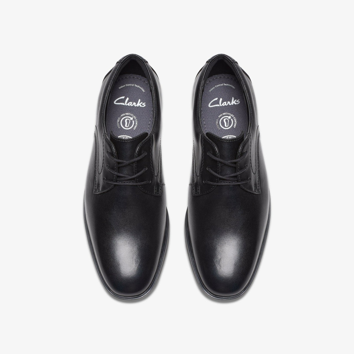 Clarks Jonwin Step Youth Black Leather
