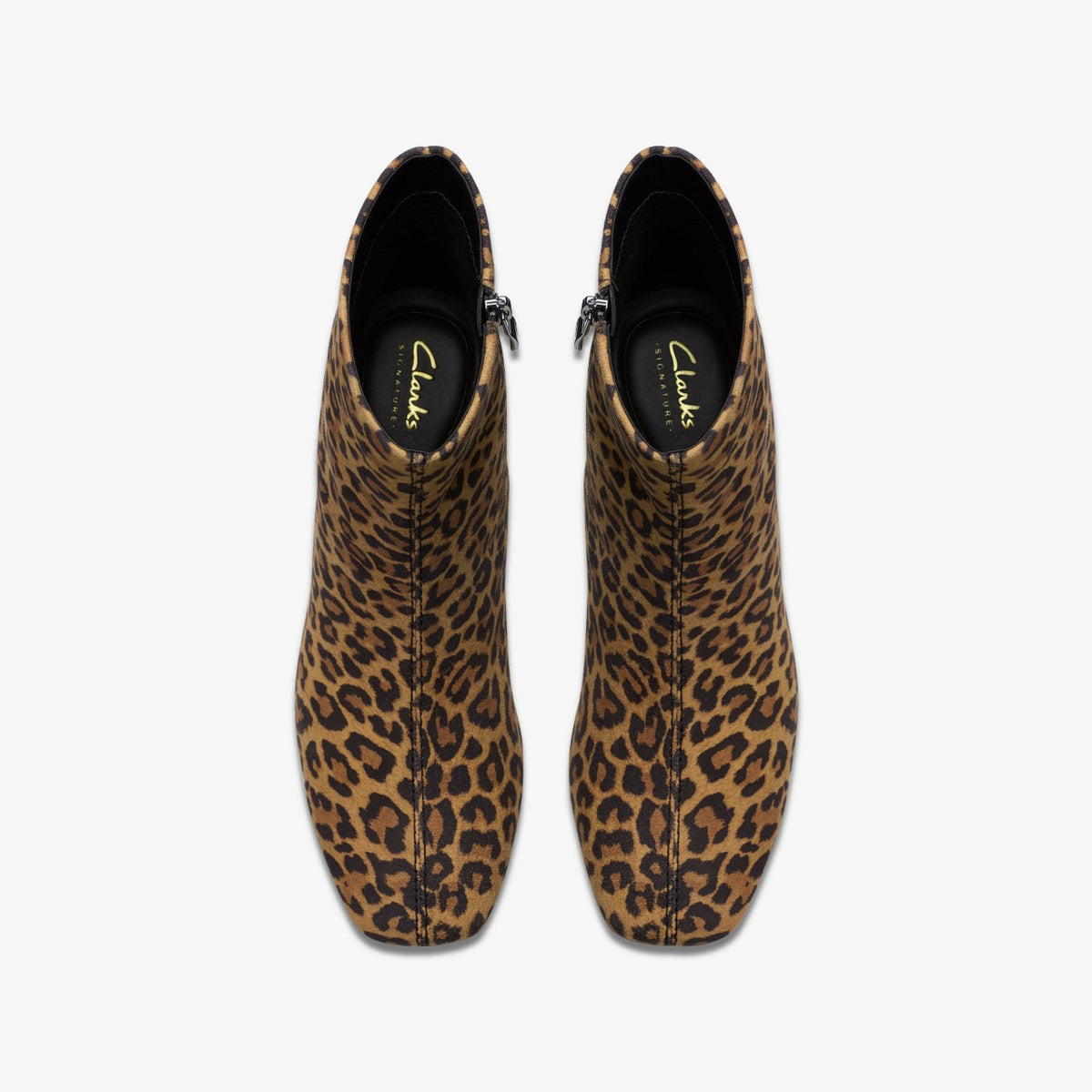 Clarks Fernie Zip Leopard Suede