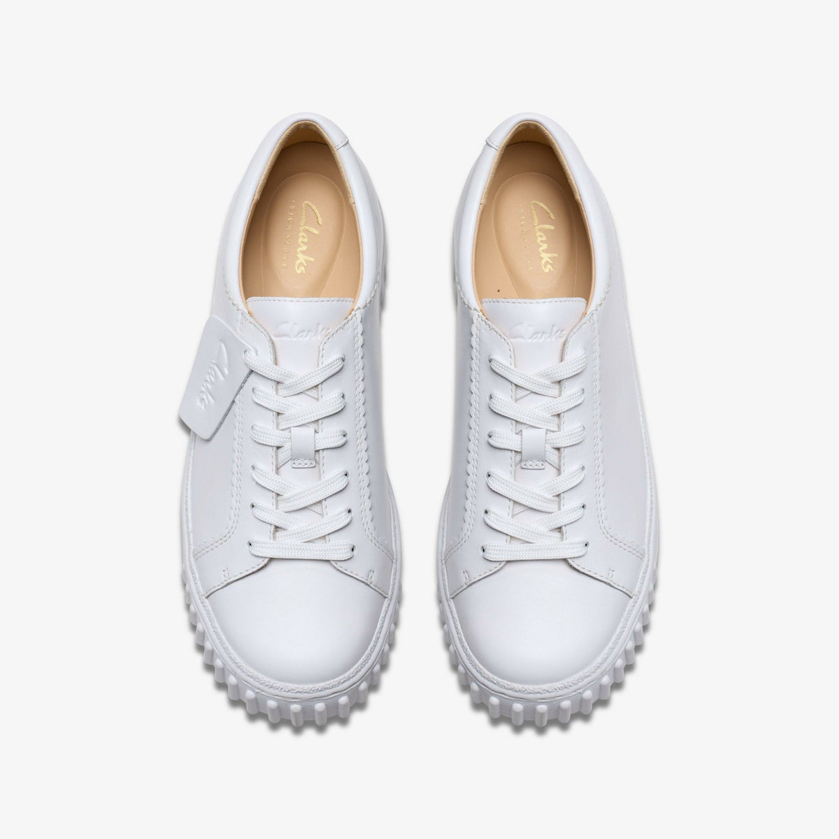 Clarks Mayhill Walk White Leather