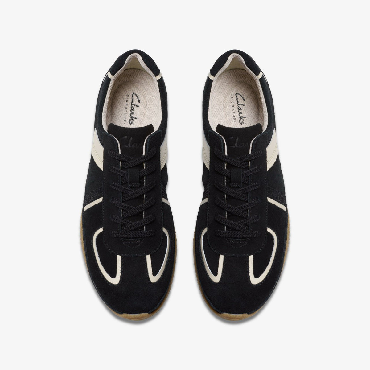 Clarks Meridor Lo Black Combination Suede