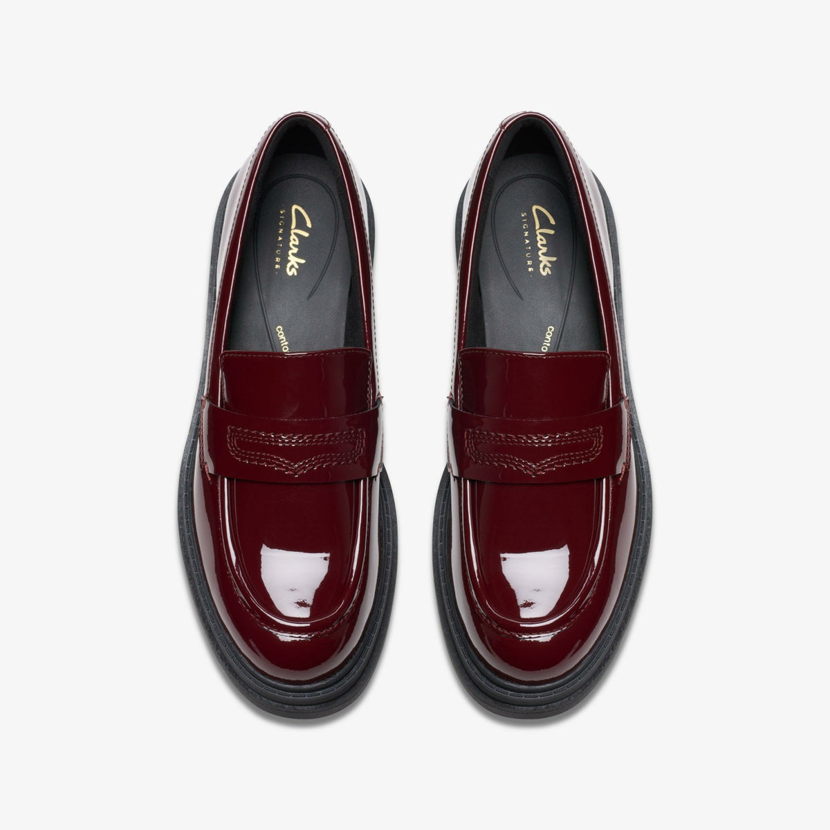 Clarks Orinoco 3 Edge Burgundy Patent