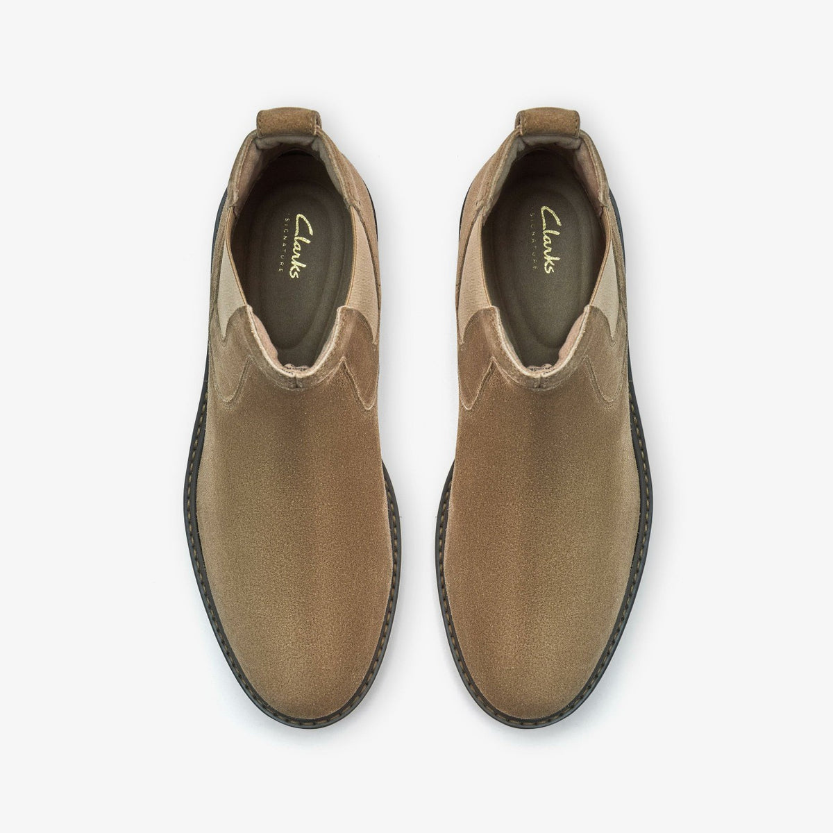 Clarks Newford Easy Dark Sand Suede