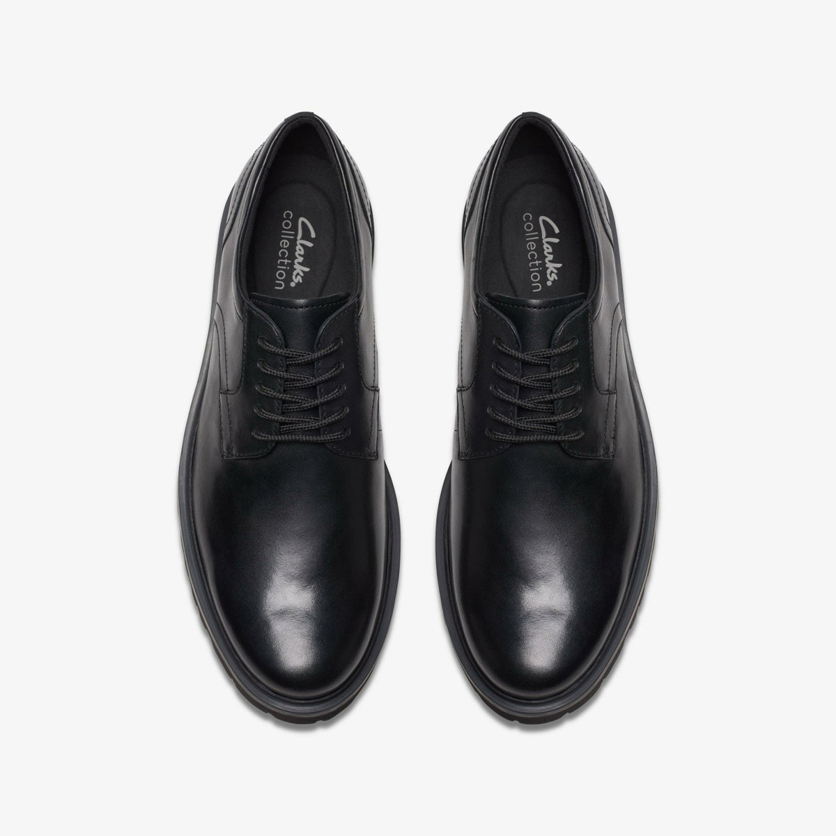 Clarks Berwick Lace Black Leather