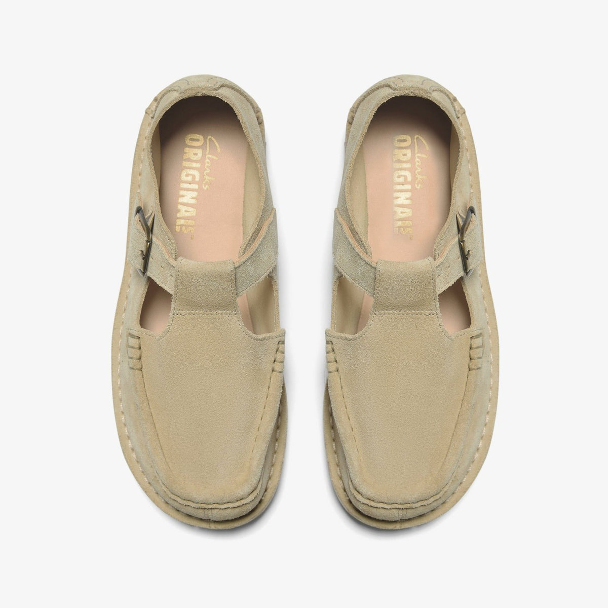 Clarks Nomad T Bar Maple Suede