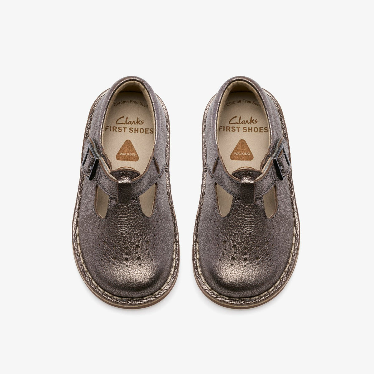Clarks Joyful Skip Toddler Pewter