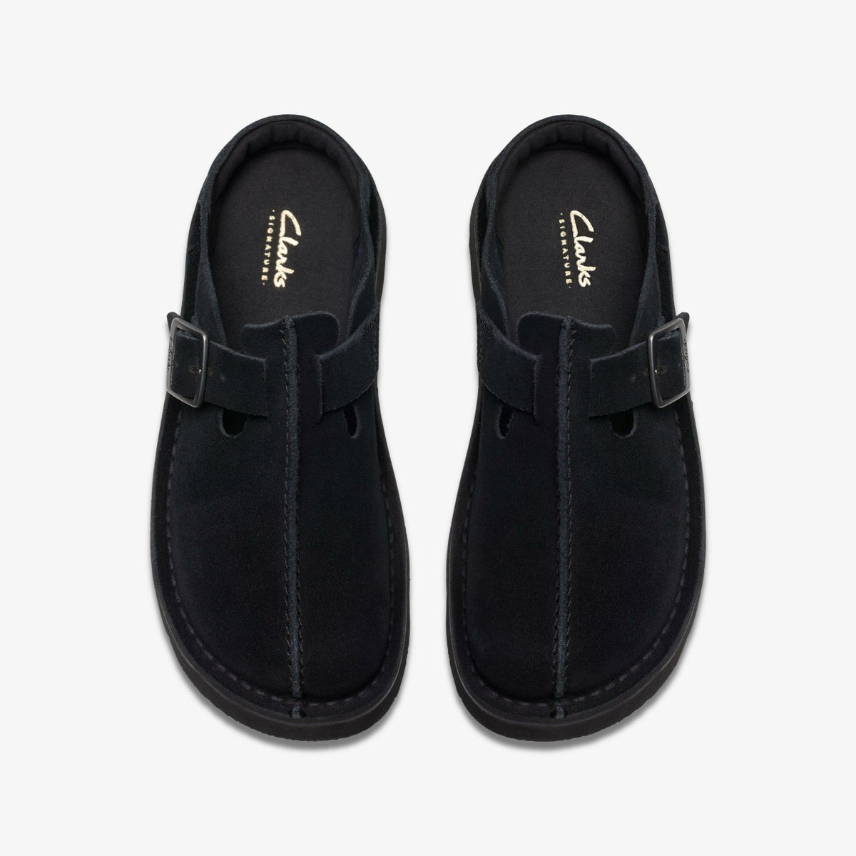 Clarks Solsbury Mule Black Suede