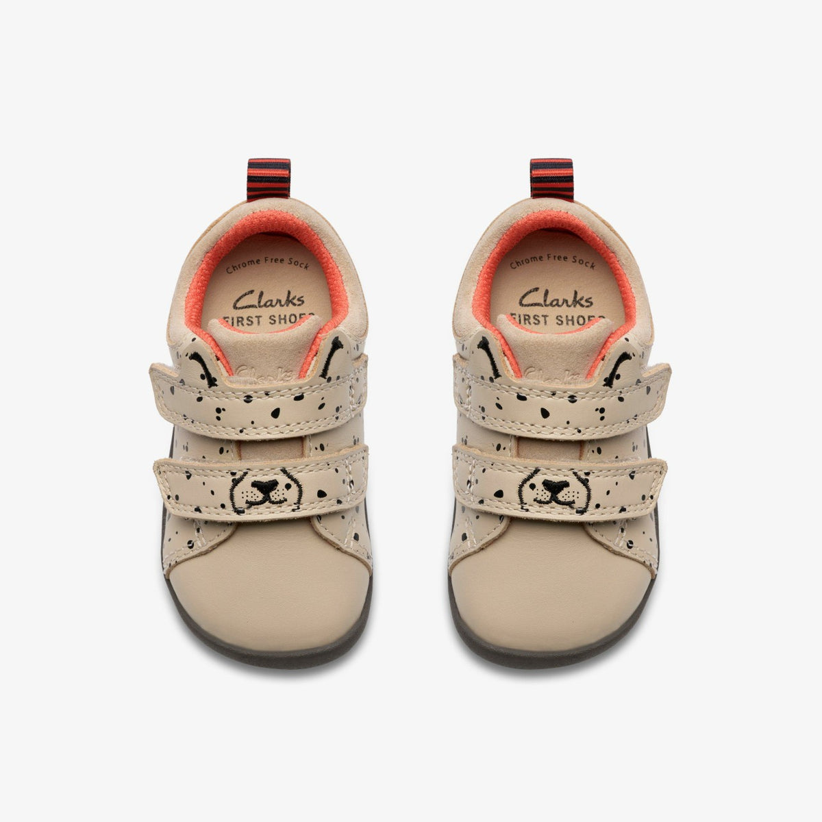 Clarks Roamer Wish Toddler Off White Print