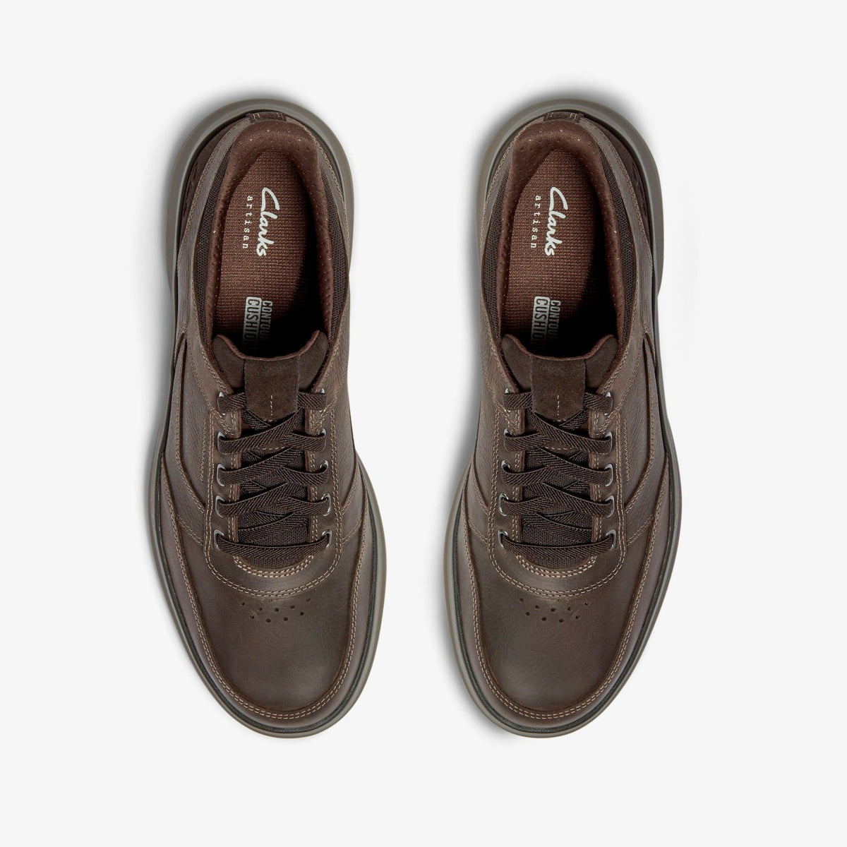 Clarks Mullan Easy Dark Brown Leather