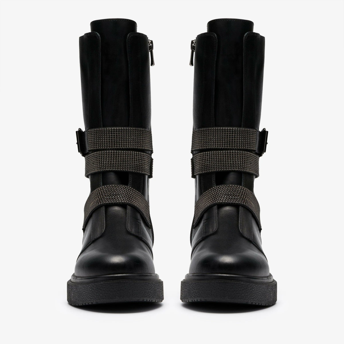 Clarks Muster Chain Black Leather
