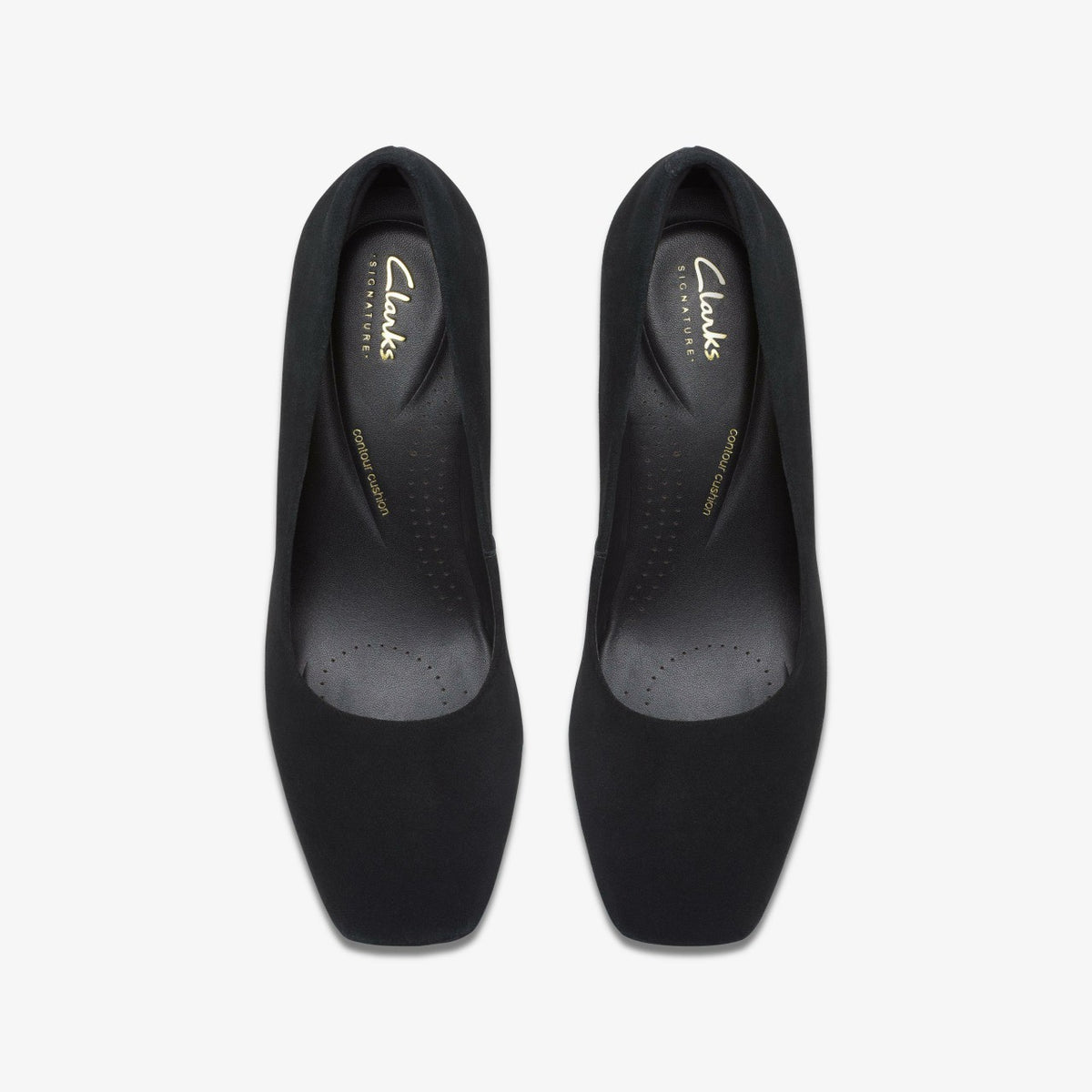 Clarks Fernie Court Black Suede