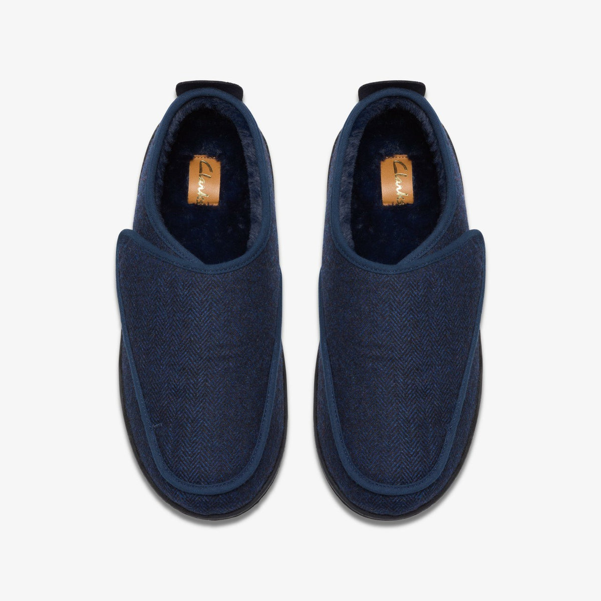 Clarks King Riptape Slipper Navy Interest
