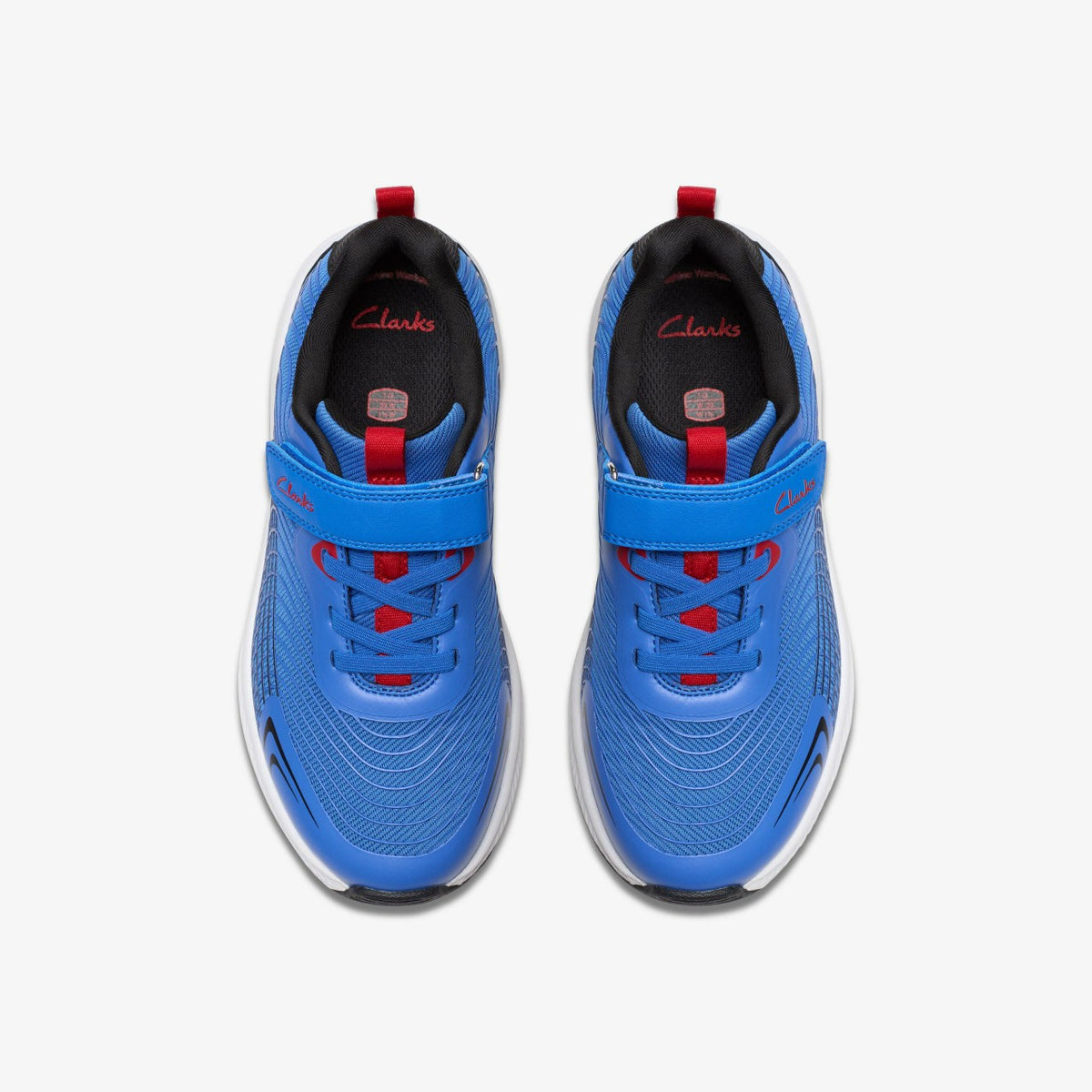 Clarks Deyes Dash Kid Blue Synthetic