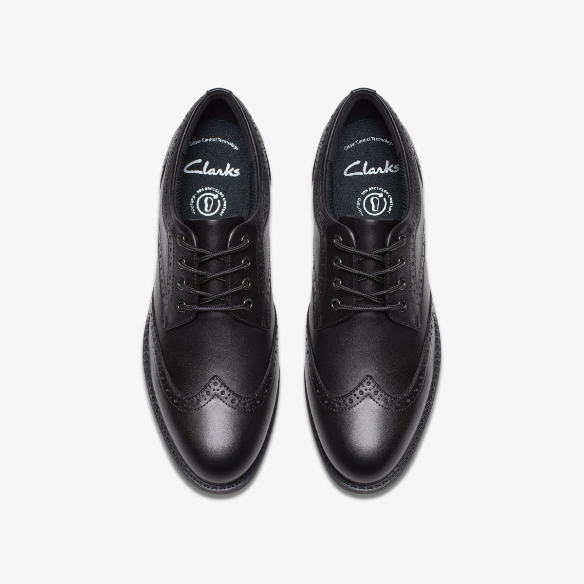 Clarks Tapa Pure Youth Black Leather
