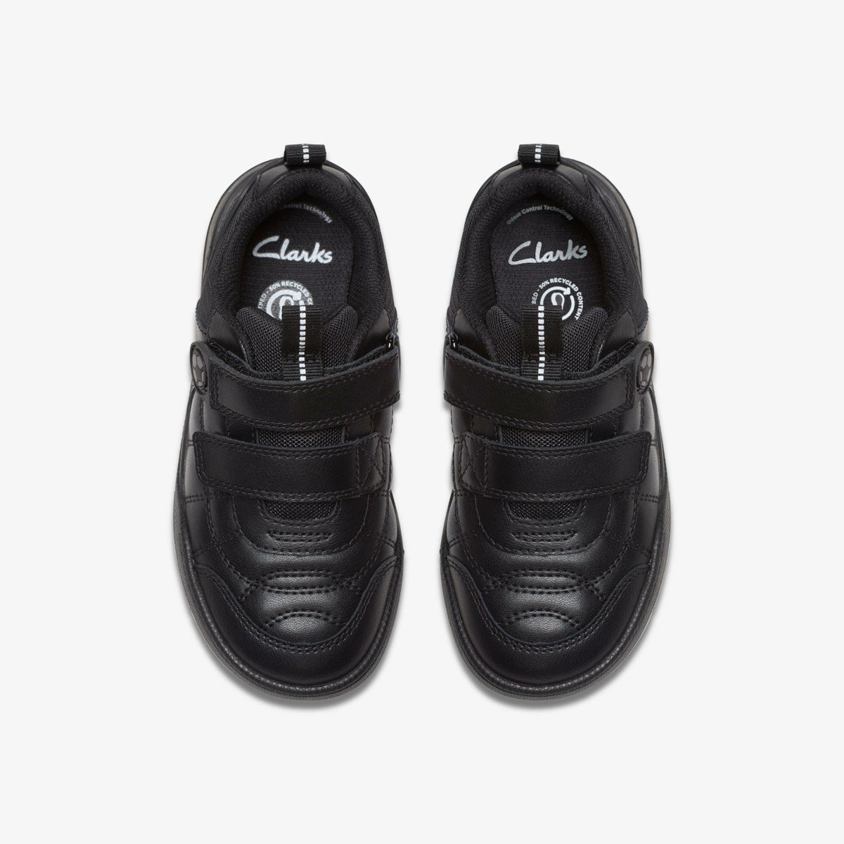 Clarks Laser Cross Kid Black Leather