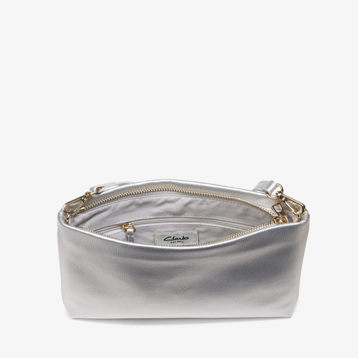 Clarks Pouch Bag Silver