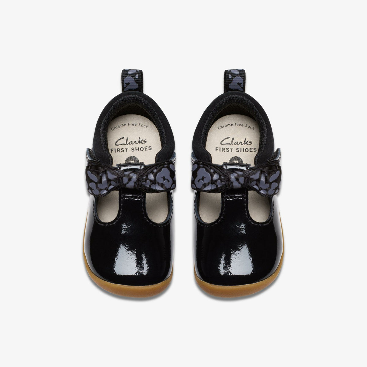 Clarks Roamer Trim Toddler Black Patent