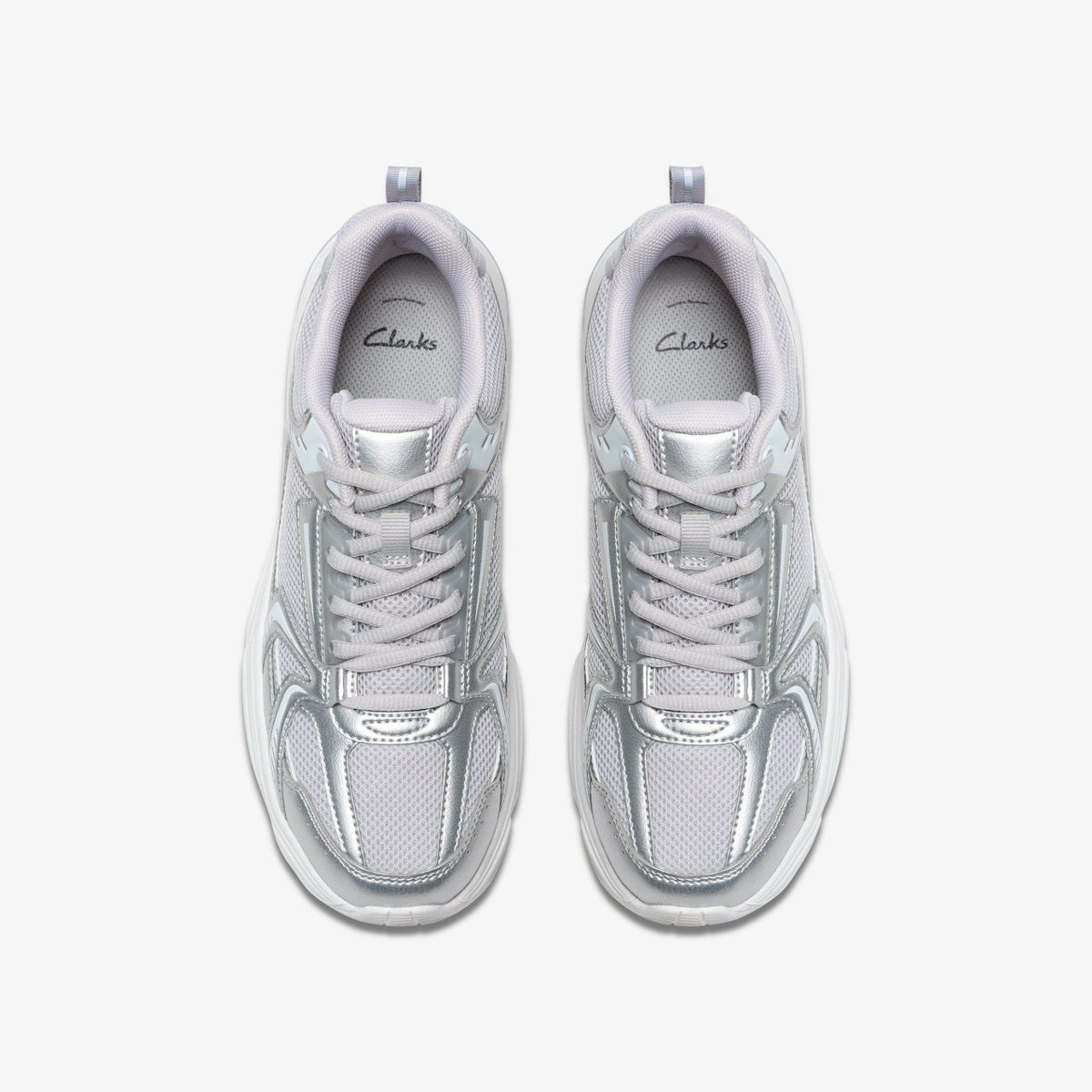 Clarks Crafton Move Youth Silver Metallic