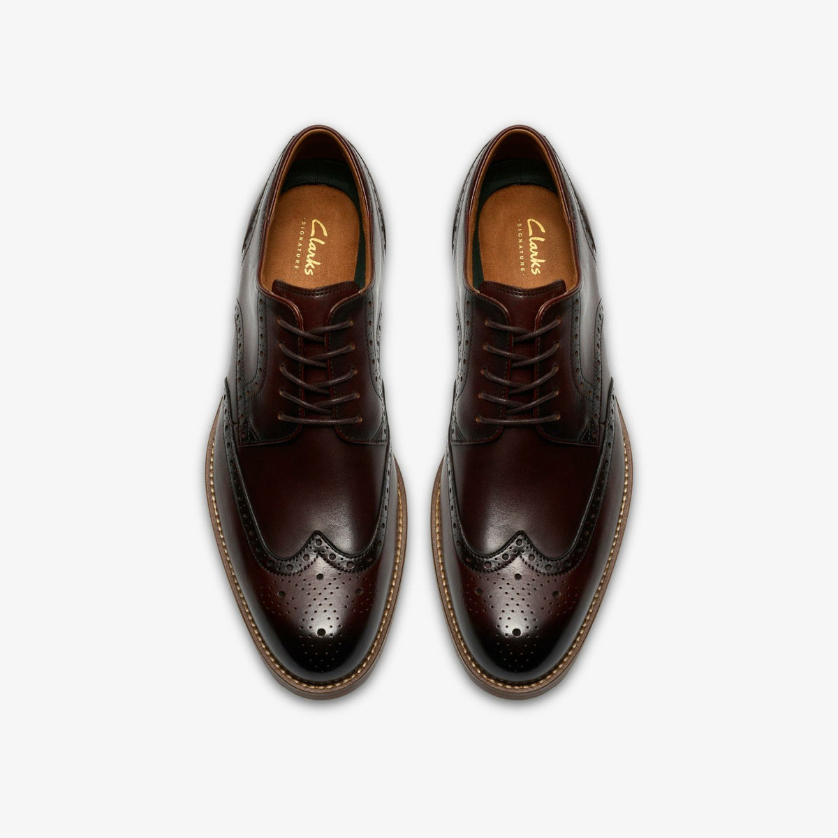 Clarks Craft Remi Tip Brown Leather