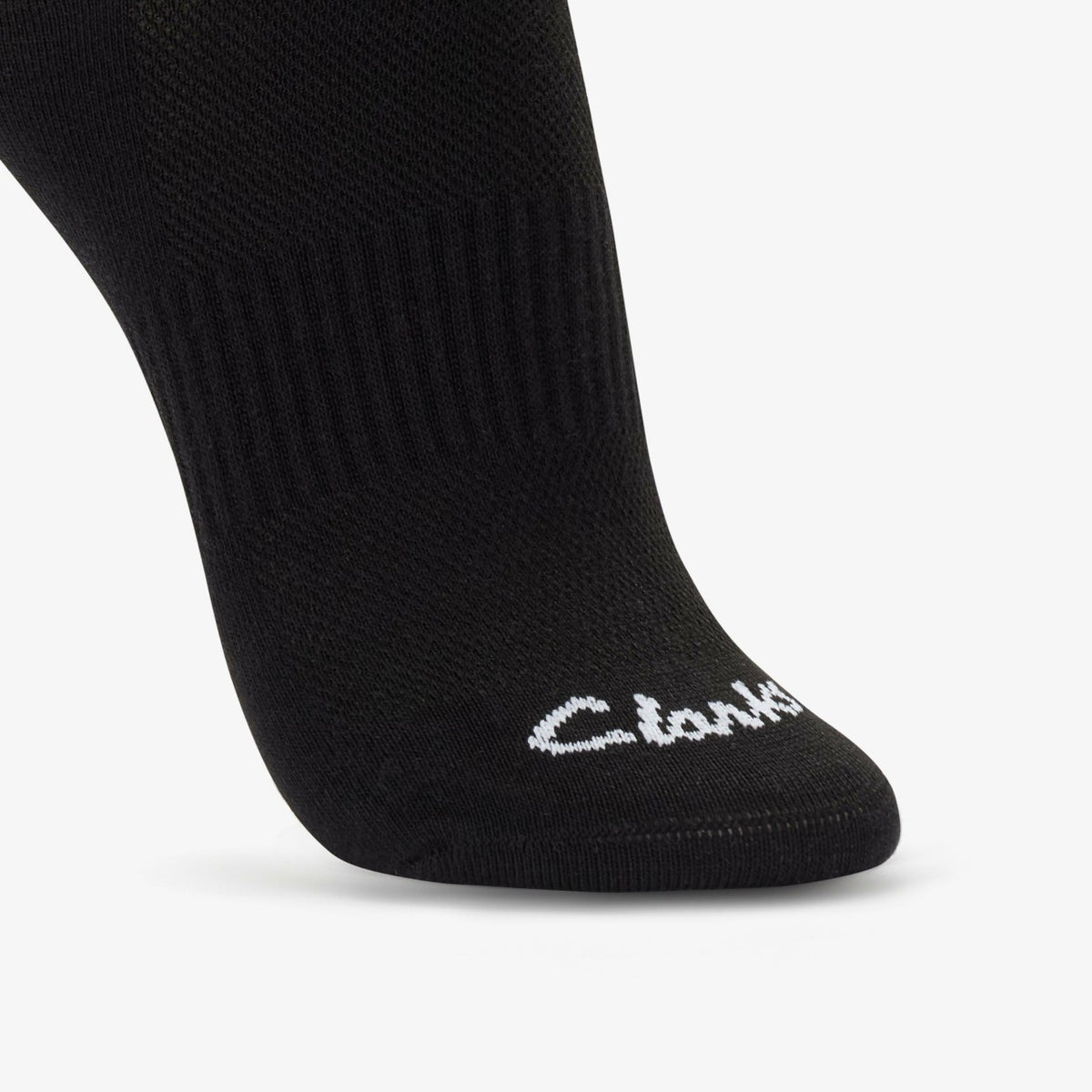 Clarks Ankle Socks 3 Pack Size 2-8 Black Black