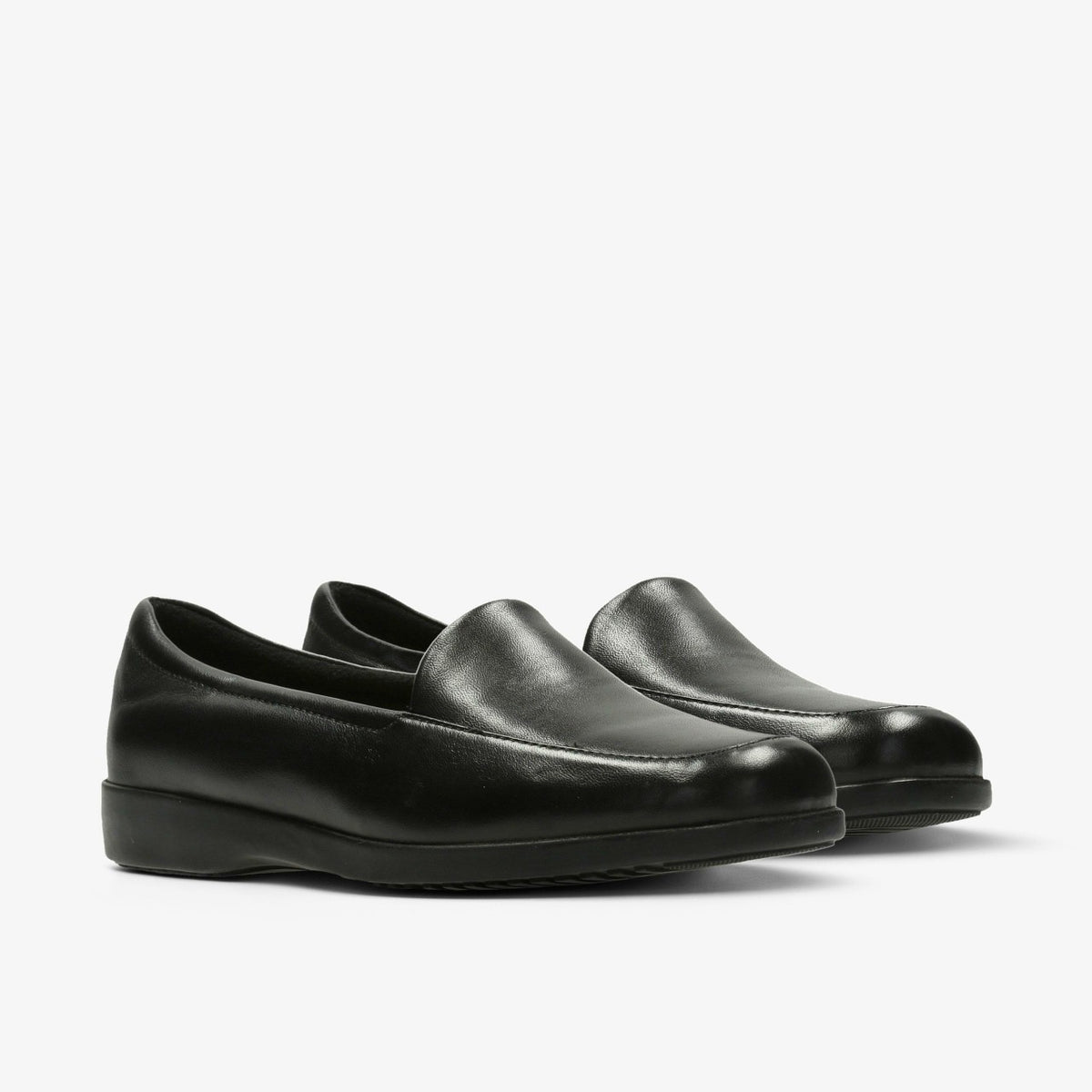 Clarks Georgia Loafer Black Leather