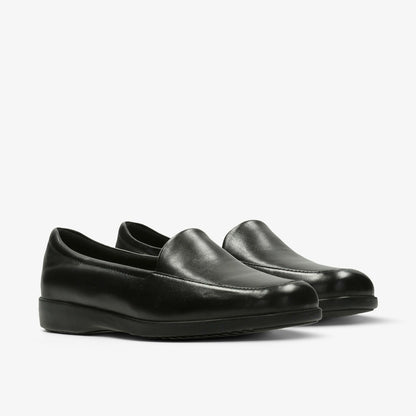 Clarks Georgia Loafer Black Leather