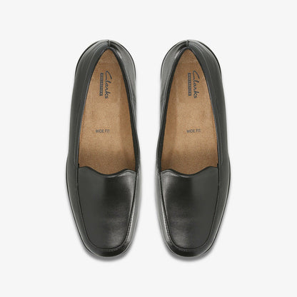 Clarks Georgia Loafer Black Leather