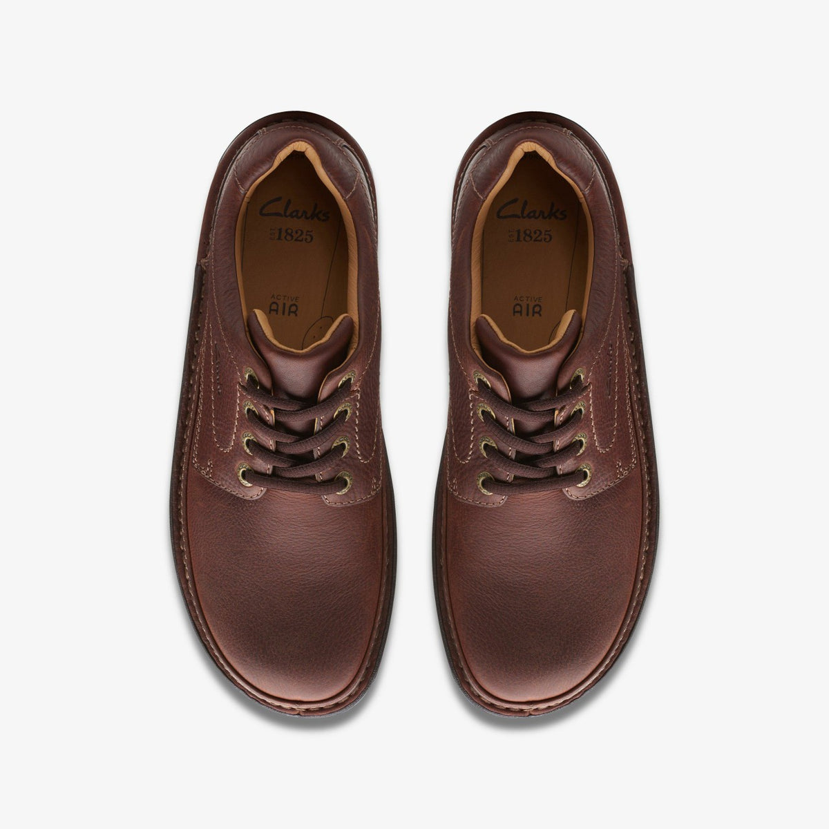 Clarks Nature Three Mahogany Leather