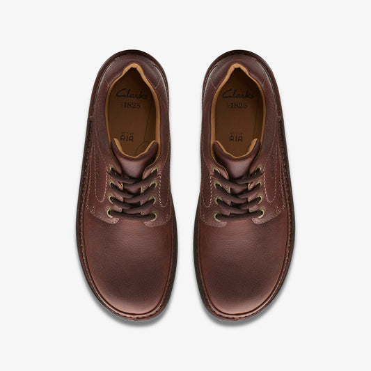 Clarks Nature Three Mahogany Leather