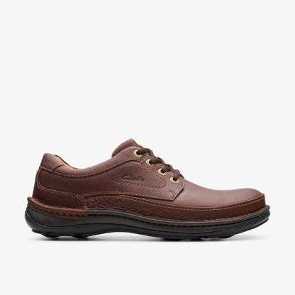 Clarks Nature Three Mahogany Leather